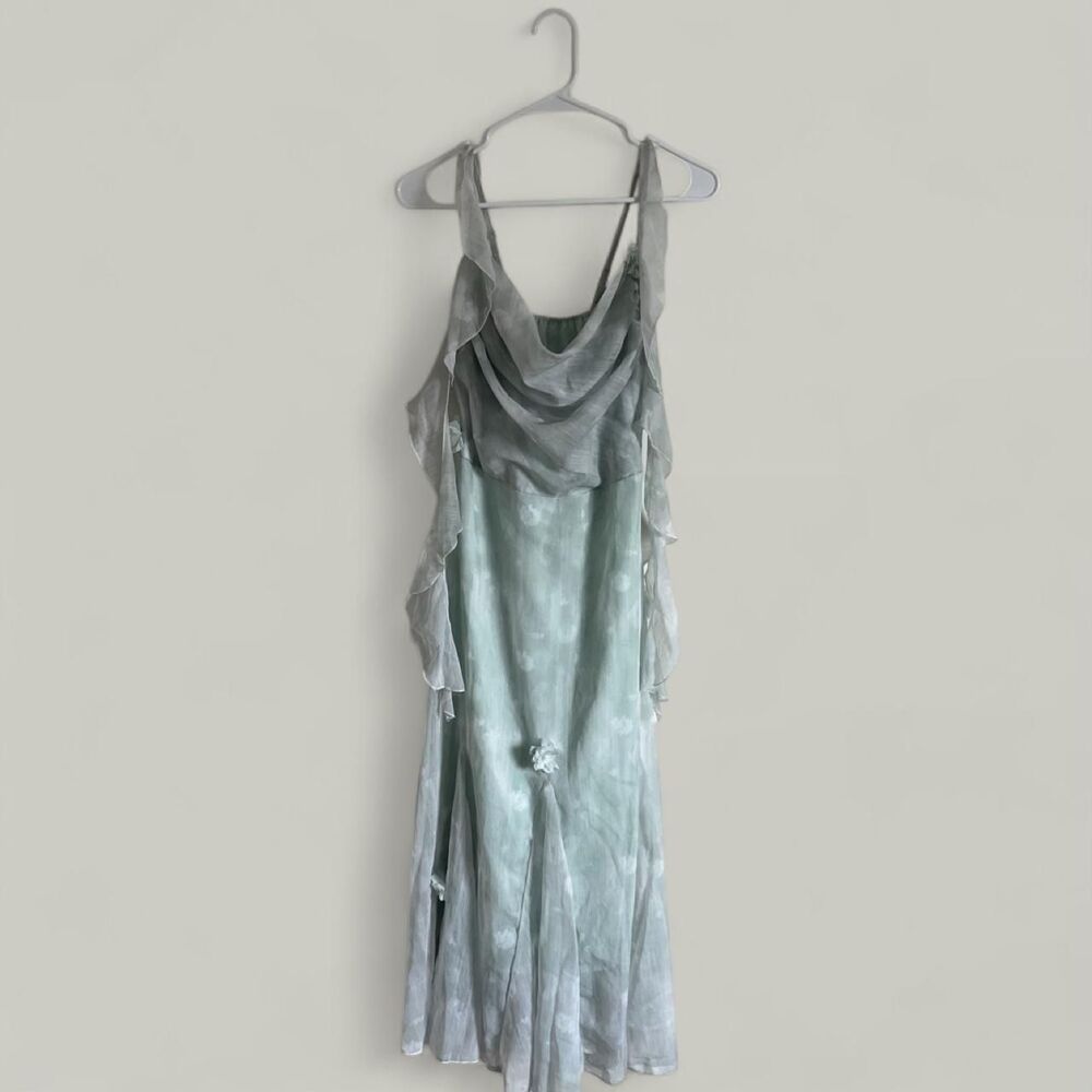 Unbranded Women's Green and Blue Dress